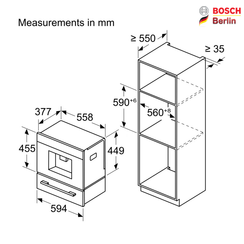 اسپرسوساز توکار بوش مدل BOSCH CTL9181B0