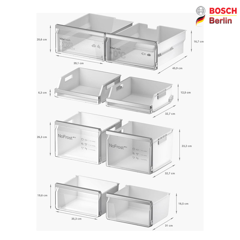 ساید بای ساید بوش مدل BOSCH KFI96AXEA