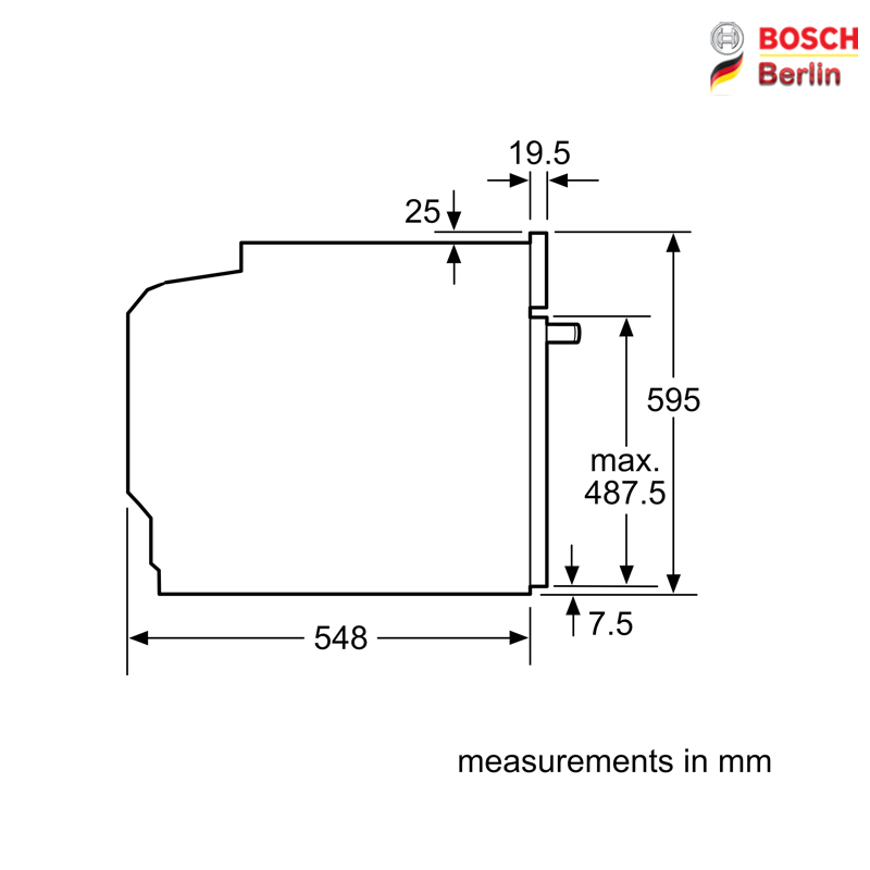 خرید فر برقی توکار بوش مدل BOSCH HJA737BR0